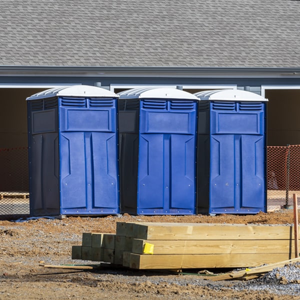 are there any restrictions on where i can place the portable toilets during my rental period in East Lampeter